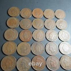 Indian Head Penny Roll Lot From The Insolvent Bank Of Rock River Wyoming Rcrl