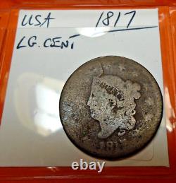 Nice Run of USA Large Cent Coins 1816 1817 1818 Start or add to your collection