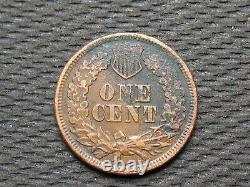 OLD COIN SALE! 1866 KEYDATE INDIAN HEAD CENT PENNY with FULL LIBERTY #105aa