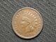 Old Coin Sale! Au 1884 Indian Head Cent Penny With Diamonds & Full Liberty #444