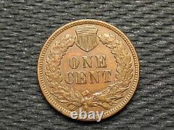 OLD COIN SALE! AU 1892 INDIAN HEAD CENT PENNY withDIAMONDS & FULL LIBERTY #55g