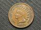 Old Coin Sale! Au 1895 Indian Head Cent Penny With Diamonds & Full Liberty #333