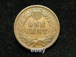 OLD COIN SALE! AU 1897 INDIAN HEAD CENT PENNY with DIAMONDS & FULL LIBERTY #74G