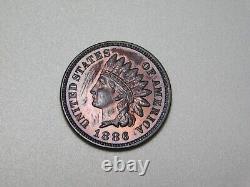 Old Us Coins 1886 Indian Head Cent Penny