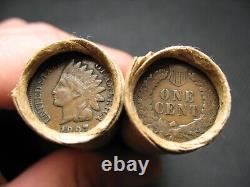 One Shotgun Penny Roll Of Indian Head Cents @ Old Collectible Coins 1859-1909 @