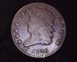 Well Detailed 1828 Classic Head Half Cent 12 Stars 606,000 Minted #HC182