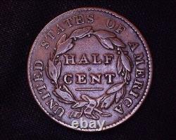 Well Detailed 1828 Classic Head Half Cent 13 Stars 606,000 Minted #HC183