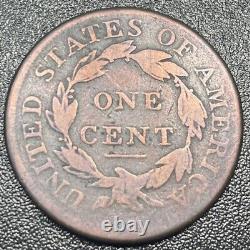 1808 Centime à tête classique Grand Cent 1C Bon Détails Ancienne Pièce de Cuivre Américaine