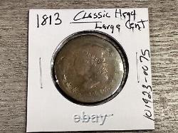1813 Grand Cent Classic Head Pièce de monnaie des États-Unis - Date rare
