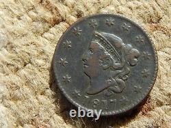 1817 Gros Cent de Haute Qualité Matron ou Monnaie de Type Coronet Head des États-Unis