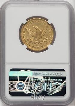1847 O US Gold $10 Aigle à tête de liberté NGC AU 50