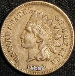 1859 Centime indien en cuivre/nickel