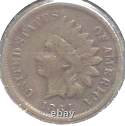 1864-L Indian Head Penny Cent - En haute condition XF