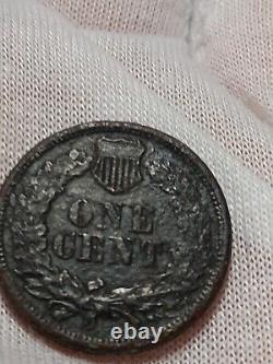 1864 Penny à tête indienne - BEAUTÉ NOIRE - Monnaie unique éblouissante avec un attrait visuel exceptionnel A/280.