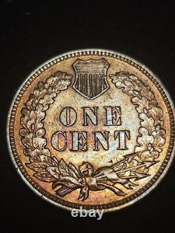 1899 Centime à tête d'indien en or tonifié