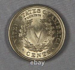 1899 Pièce de 5 cents en nickel à tête de la Liberté des États-Unis