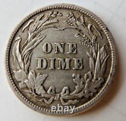 1913 P Pièce de 10 cents en argent Liberty Barber de 90% de la Monnaie des États-Unis