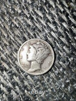 1942- Pièce de dix cents Mercury Liberty Head