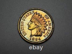 Anciennes pièces américaines de 1894 Indian Head Cent Penny