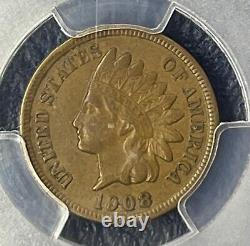 Cent indien de 1908, PCGS XF40