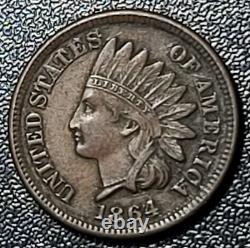 Centime de tête indienne de 1864 DR812