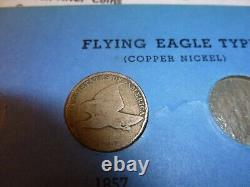 Collection de cents à tête d'indien de l'aigle volant 1857 à 1909 série de 35 pièces #A12-I-35