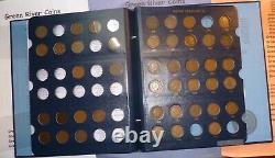 Collection de pièces de monnaie de un centime de tête indienne #D28-43I (série de 1859 à 1909) 43 pièces