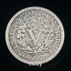 Date clé 1886 Liberty Head Nickel 5c US Coin Circulated