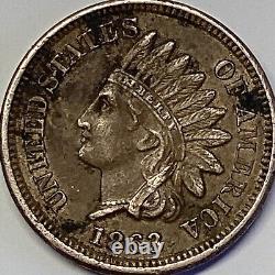 Penny à tête d'indien de 1863 : Belle pièce de monnaie, date rare