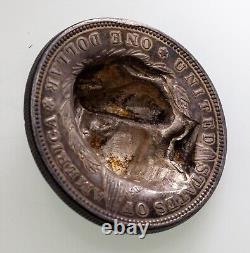 Pièce de 1 dollar Morgan de 1889 avec la tête de la Liberté en relief - Collectible Magnifique