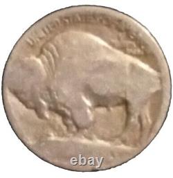'Pièce de monnaie de bison d'Indian Head sans date / sans marque d'atelier. Erreur Cinq cents Pas au dos'