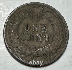 Superbe tonalité 1878 1C Indian Head Cent/Penny VF+ Pièce de monnaie américaine circulée #0178