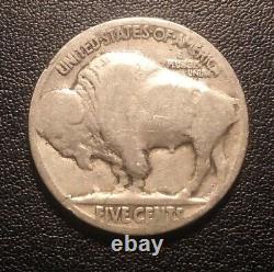 Tête d'indien bison à l'arrière de la pièce de nickel - Pas de date sur la pièce - Bon état