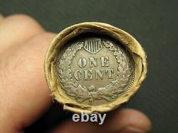 Un rouleau de 50 pièces d'un centime américain en cuivre indien dans une ancienne collection immobilière ! Lot #116cc